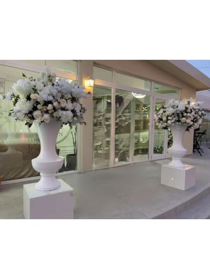 Vază Decorativă Albă – 100 cm, Cod S245