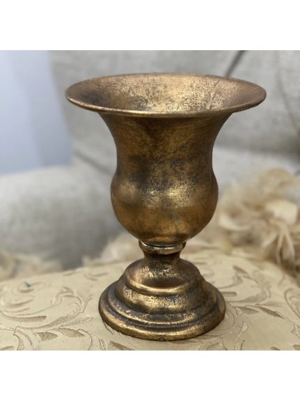 Vază Pocal Metalică A16G – Finisaj Auriu
